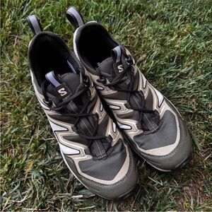Salomon Olive Night Golden Trail Running Hiking Shoes Unisex